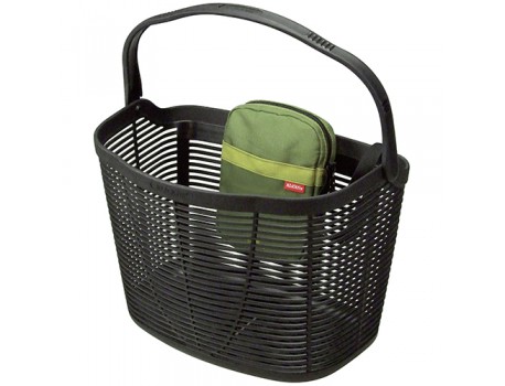 Cycle Tech Panier luxe metal noir + support